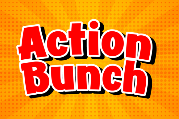 Action Bunch: The Dynamic Comic Typeface for High-Energy Campaigns