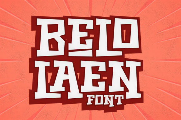 Belo Laen: The Dynamic Superhero Display Font for Campaigns