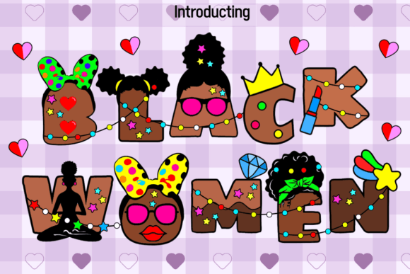 Black Women: A Premium Decorative Typeface for Authentic Brand Identity