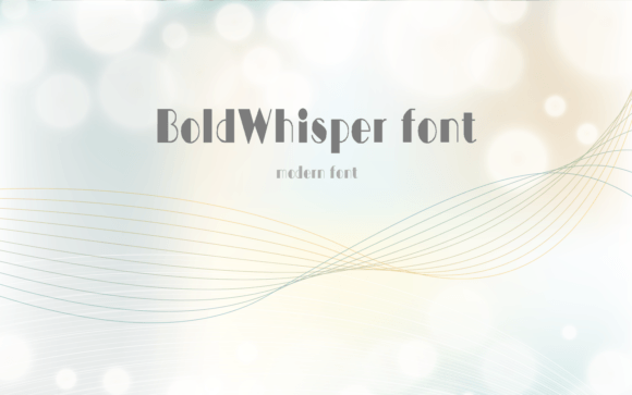 Bold Whisper: The Premium Font for Polished Brand Identity