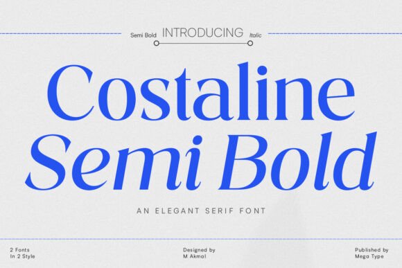 Costaline Semi Bold: A Premium Serif Typeface for Modern Web Design
