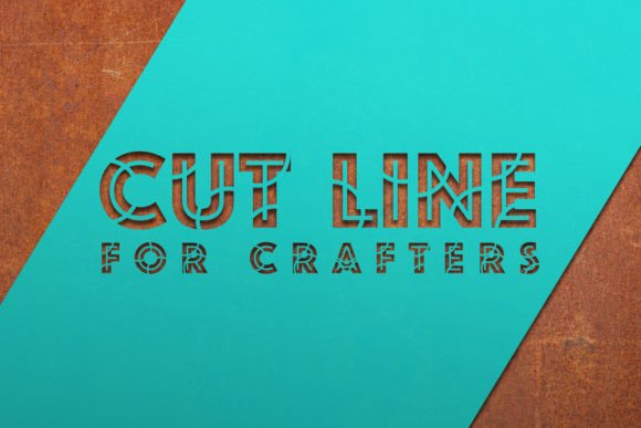 Cut Line: The Bold Typeface for Handmade Labels and Shop Branding