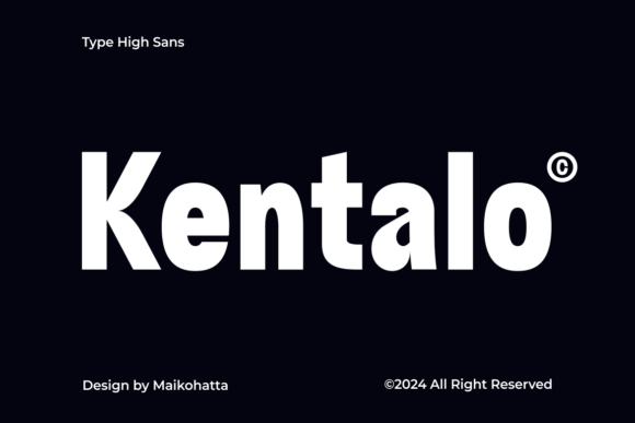 Kentalo: The Bold Sans Serif Typeface for Handmade Branding