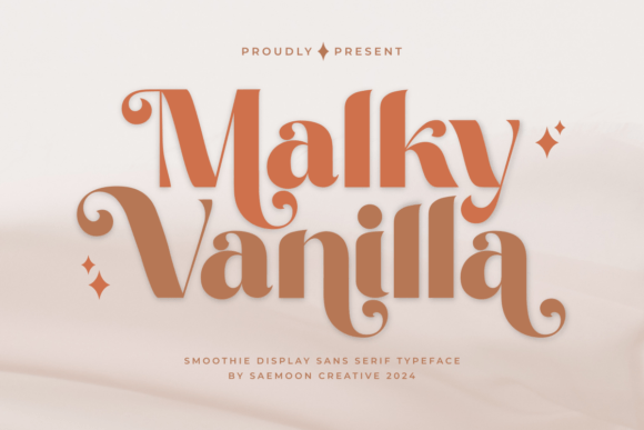 Malky Vanilla: The Elegant Display Typeface for Handmade Branding