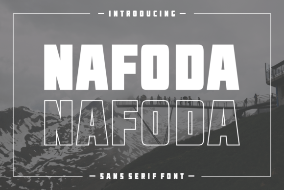 Nafoda: The Bold Sans Serif Typeface for Modern Editorial Design
