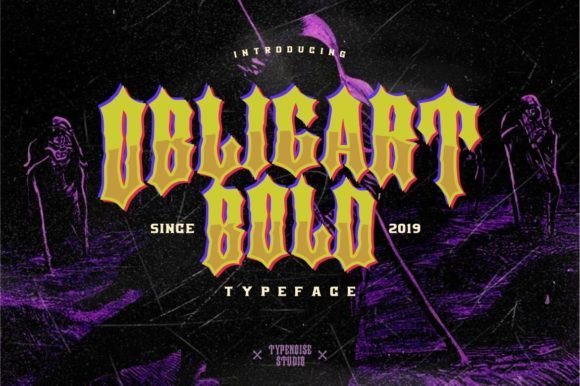 Obligart Bold: A Tattoo-Inspired Blackletter for Bold Branding