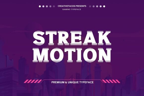 Streak Motion: A Futuristic Slab Serif for Bold Branding