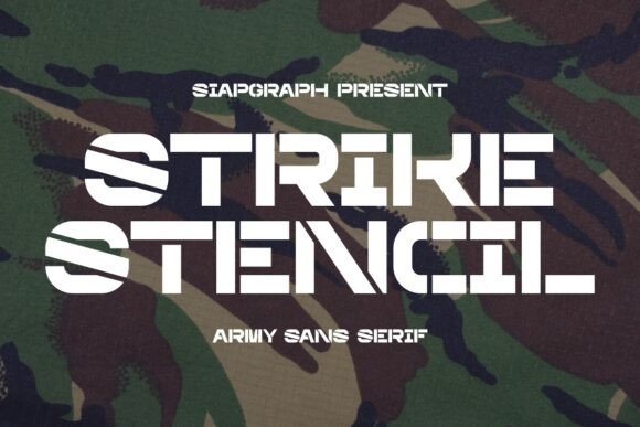 Strike Stencil: A Bold Typeface for Modern Brand Identity
