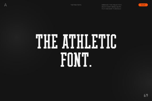 The Athletic: A Premium Serif Font for Bold Brand Identity