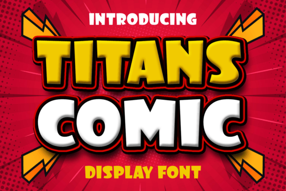 Titans Comic: The Dynamic Typeface for Bold Web Design