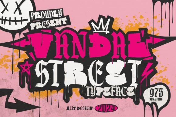 Vandal Street Graffiti: A Bold Typeface for Editorial Design