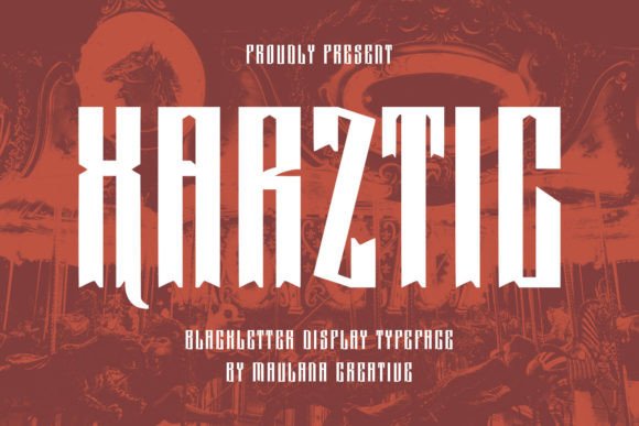 Xarztic: The Bold Blackletter Typeface for Editorial Design